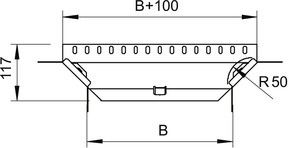 OBO Bettermann Vertr Anbau-Abzweigstück mit 2 Winkelverbinde 7120311
