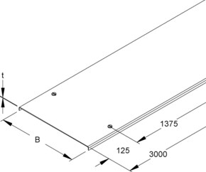 Niedax Kabelrinnendeckel RDVS 200