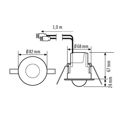 ESYLUX Decken-Präsenzmelder EB, 360 Grad PDCE360i/8Wie.GST18