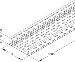 Niedax Kabelrinne o.Verbinder RLC 60.400 OV