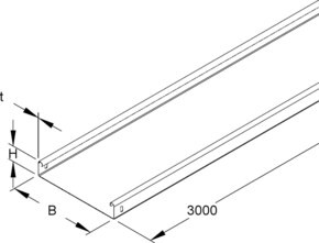 Niedax Kabelrinne m.Verbinder RLU 35.300