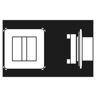 Jung Rufmodul Schraubbefestigung NRS CD 0834 RM WW