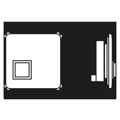 Jung Ruftaster Schraubbefestigung NRS CD 0834 RT WW