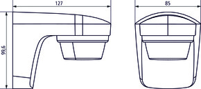 Theben Bewegungsmelder weiß theLuxa S150 WH