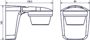 Theben Bewegungsmelder IP66 schwarz theLuxa S360 BK