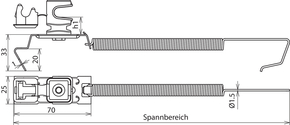 DEHN Dachleitungshalter SPANNsnap light NIRO DLHSSL8H16FG #204469