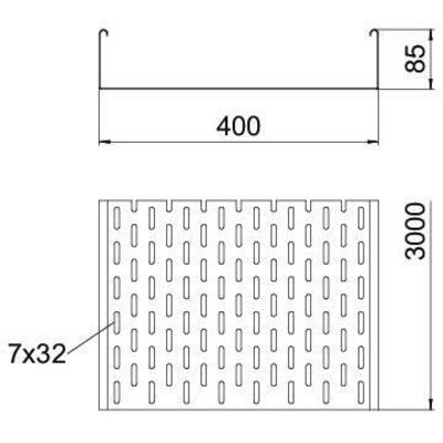 OBO Bettermann Vertr Kabelrinne SKS gelocht SKS 840 FT