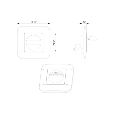 BEG Brück Electronic Abdeckung IP20 crws f.Indoor 180 92632