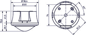 Theben Bewegungsmelder weiß theMovaS360-101AP WH