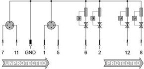 Weidmüller Überspannungsschutz 5VDC/350mA VSPC 4SL 5VDC R