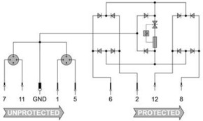 Weidmüller Überspannungsschutz 5VDC/450mA VSPC RS485 2CH R