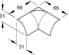 HKL Inneneck cws Eckkanal-System EDKI35.6