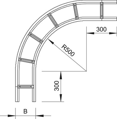 OBO Bettermann Vertr Bogen 90 Grad WLB 90 116 FS