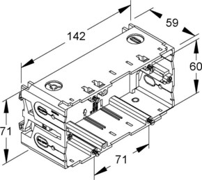 HKL Geräteeinbaudose KED265NL