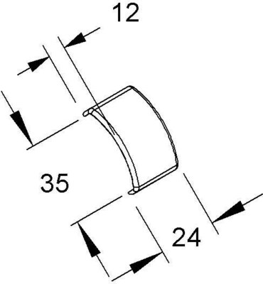 HKL Stoßstellenabdeckung Eckkanal-System BDKV35.6