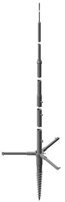 DEHN Tele-Blitzschutzmast ÜFL 11m St/tZn-Al TBM 11M SCFU STTZNAL