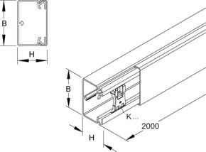 HKL Kanal lichtgrau 40x60 RAL7035 HKL4060.8