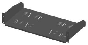 Enoc Fachboden 2HE 240mm tief 30Kg schwarz MHF 19240 S