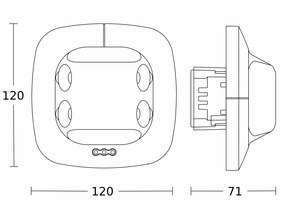 Steinel Präsenzmelder COM1 (on/off) Dual US UP WS COM1
