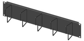Enoc Kabelführungspanel 2HE Stahlblech m.5 Bügel TFP 02 S