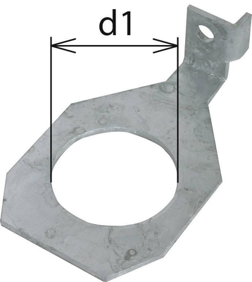 DEHN Anschlussbügel D=48mm f.M45 abgewin AB EXFS IF1 W 48