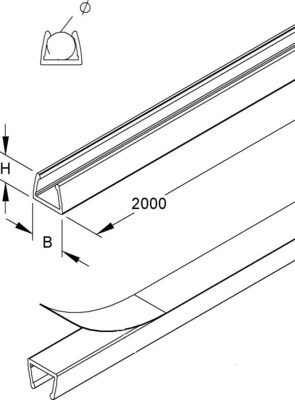 HKL Minikanal transparent LC57