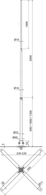 DEHN Fangstange L=3000mm FS2216103000SKALV2A