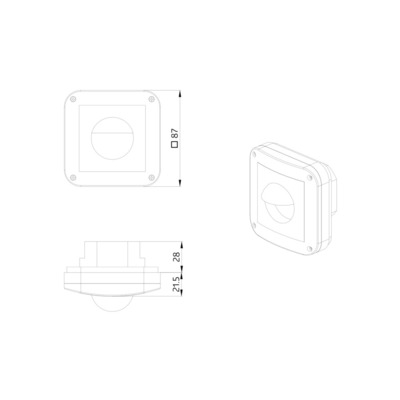 BEG Brück Electronic Abdeckung IP54 reinweiß-matt INDOOR 180 WS