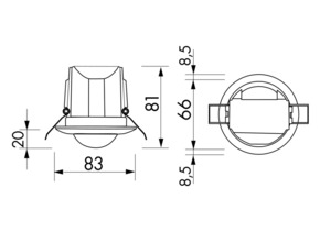 BEG Brück Electronic Decken-Bewegungsmelder PD3N-1C-DE Micro