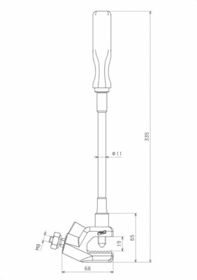 DEHN Erdungsklemme m. flex. Drehgriff EK I FL20 DGF