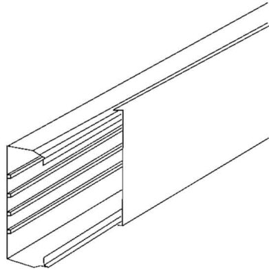 HKL Kanal gr 60x130 RAL7030 HKL60130.1
