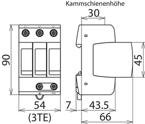 DEHN Überspannungsableiter TYP2 f. TN-C Systeme DG M TNC 150