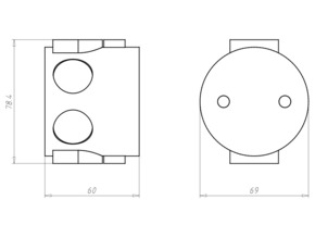Kaiser UP-Geräteverbindungsdose für Brandschutzwände 1564-01
