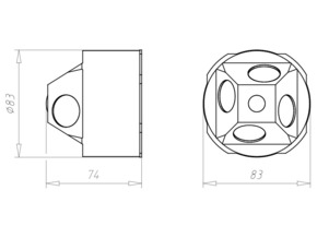 Kaiser Brandschutz Quickbox Maxi HWD90 1x1 D83mm 9499-77