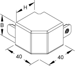 HKL Außeneck reinweiß FA3030.3