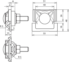 DEHN FS-Klemme D10mm,Al FSK 3X8.10FRM10X50AL