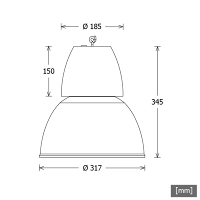 LTS Licht&Leuchten LED-Pendelleuchte CAP01 827 35° CAPL 300.2027.35 si