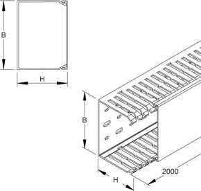 HKL VKD-Kanal Schlitzbreite 5mm VKD5037