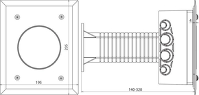 DEHN Trennstellenkasten 40X88 AH50.200 K V2A TSKSWDVS185X1#476055