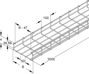 Niedax Gitterrinne GRC 60.500 E3