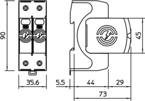 OBO Bettermann Vertr SurgeController V20 einpolig mit NPE V20-1+NPE-280
