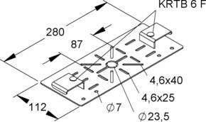 Niedax Platte KRMPH 280 F