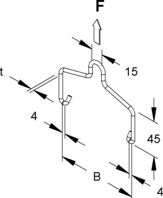Niedax Einhängebügel REBA 50 E3
