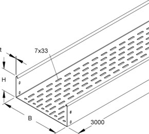 Niedax Kabelrinne RSBS 110.100 OV