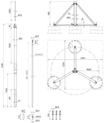 DEHN Fangeinrichtung m. Leitung 200SAFSP1000ALDBSV2A HVI 23 L6MSR3#819338
