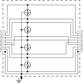 DEHN Überspannungsableiter mit 2 RJ45-Buchsen DPA M CLD RJ45B 48