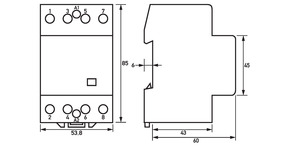 Doepke Schütz 4 Schließer HS 3-024AC/40-40 Doepke Schütz 4 Schließer HS 3-024AC/40-40