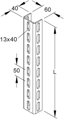 Niedax Profil U 6040/600 F