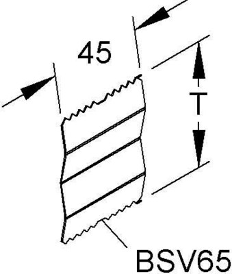 HKL Stoßstellenverbinder Brüstungskanal BSV65