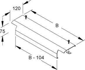Niedax Endabgangsblech WLAB 300 F